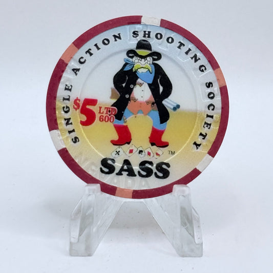 Riviera Las Vegas Nevada 2003 '2nd Annual Sass Convention' LE $5 Casino Chip E2393