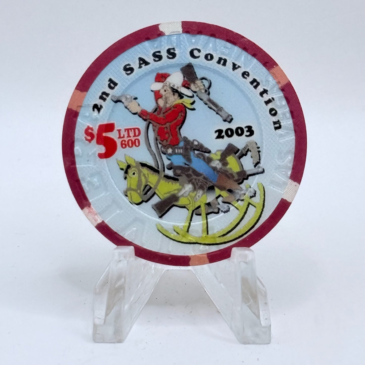 Riviera Las Vegas Nevada 2003 '2nd Annual Sass Convention' LE $5 Casino Chip E2393