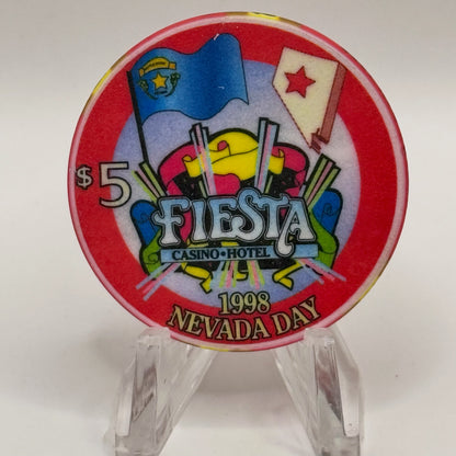 Fiesta Rancho N. Las Vegas Nevada 1998 'Happy Halloween' LE $5 Casino Chip V2417