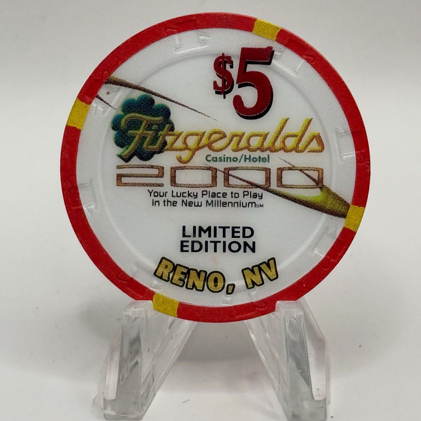 Fitzgeralds Reno Nevada 1999 'Millennium' LE $5 Casino Chip V4141