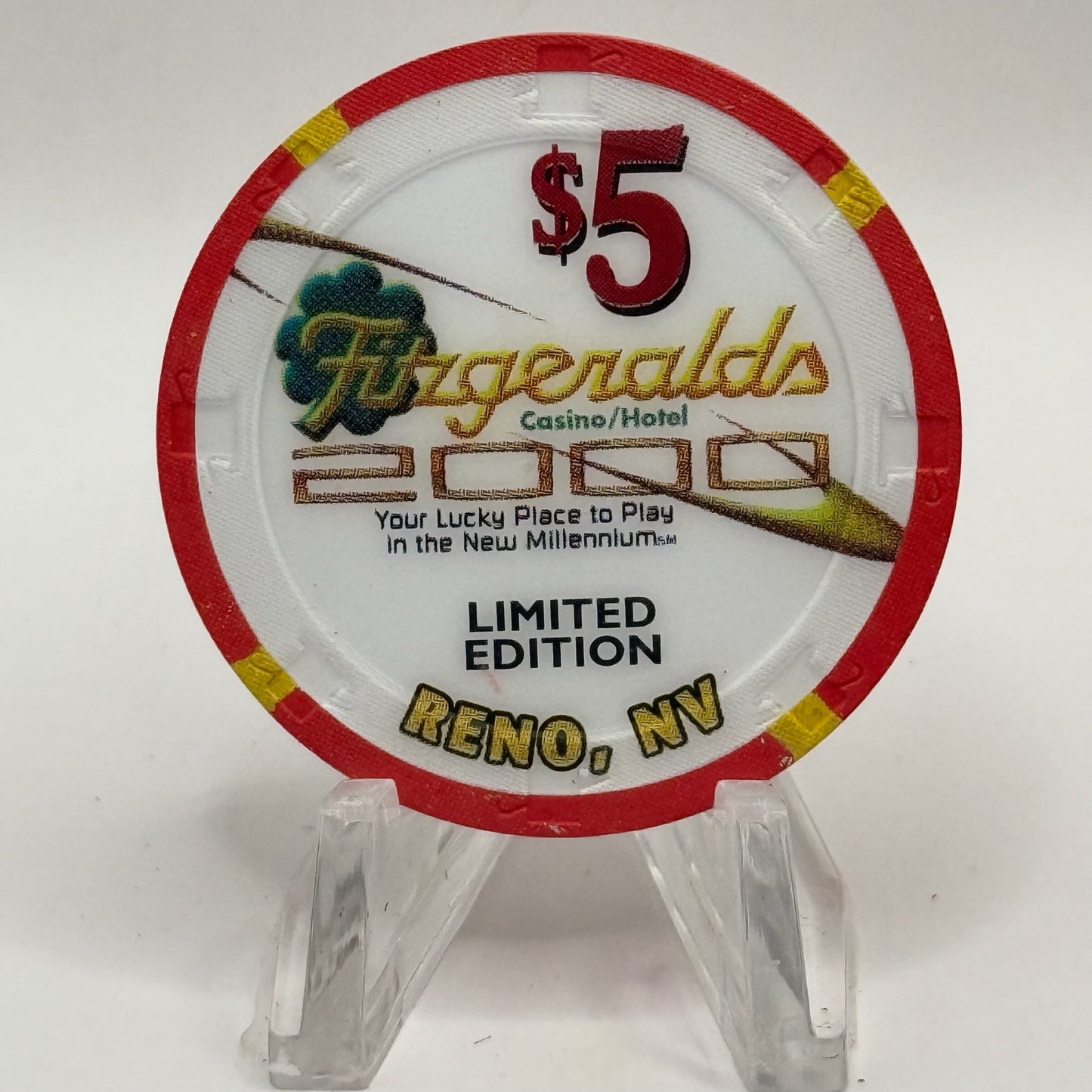 Fitzgeralds Reno Nevada 1999 'Millennium' LE $5 Casino Chip V4141