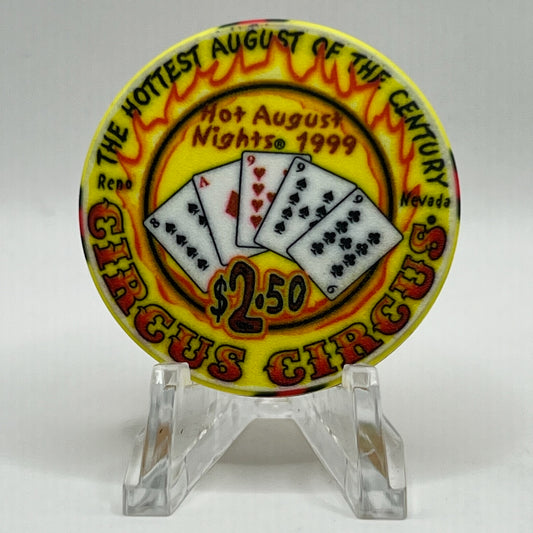 Circus Circus Reno NV 1999 LE $2.50 Chip V3881