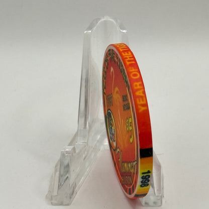 Flamingo Hilton Reno Nevada 1998 'Chinese New Year - Year Of The Tiger' LE $5 Casino Chip N9732