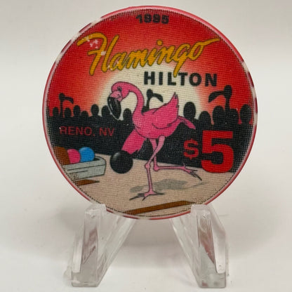Flamingo Hilton Reno Nevada 1995 'Abc Tournament' LE $5 Casino Chip N0650