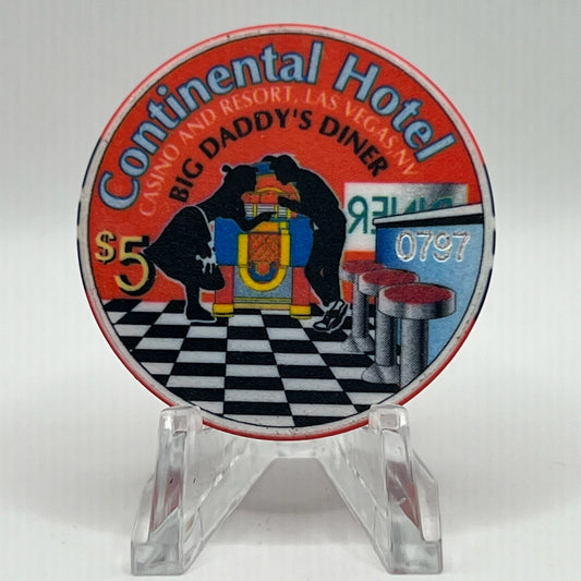Continental Hotel Las Vegas NV 1997 LE $5 Chip N8117