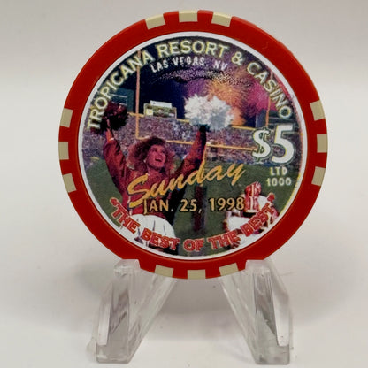Tropicana Las Vegas Nevada 1998 'The Best Of The Best' LE $5 Casino Chip V1660