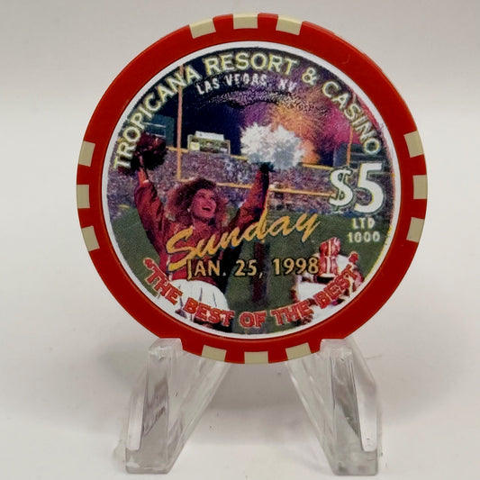 Tropicana Las Vegas Nevada 1998 'The Best Of The Best' LE $5 Casino Chip V1660