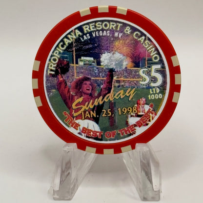 Tropicana Las Vegas Nevada 1998 'The Best Of The Best' LE $5 Casino Chip V1660