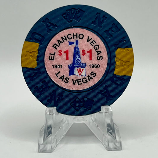 El Rancho Vegas Las Vegas NV 1992 LE $1 Imitation Chips N5941