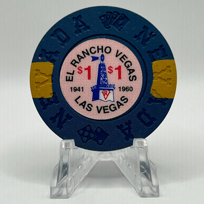 El Rancho Vegas Las Vegas NV 1992 LE $1 Imitation Chips N5941