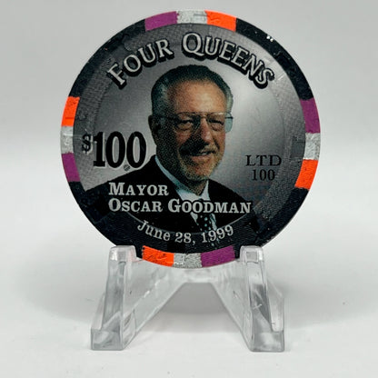 Four Queens Las Vegas NV 1999 LE $100 Chip V4268