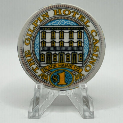 The Gilpin Black Hawk Colorado 1992 $1 Casino Chip