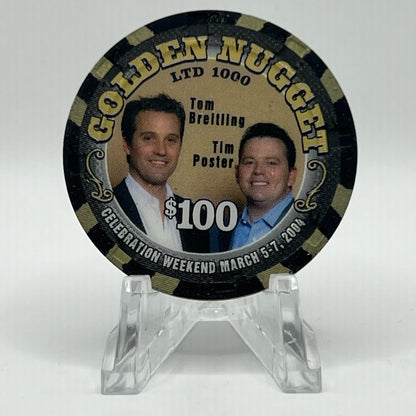 Golden Nugget Las Vegas NV 3/5 LE $100 Chip E0673