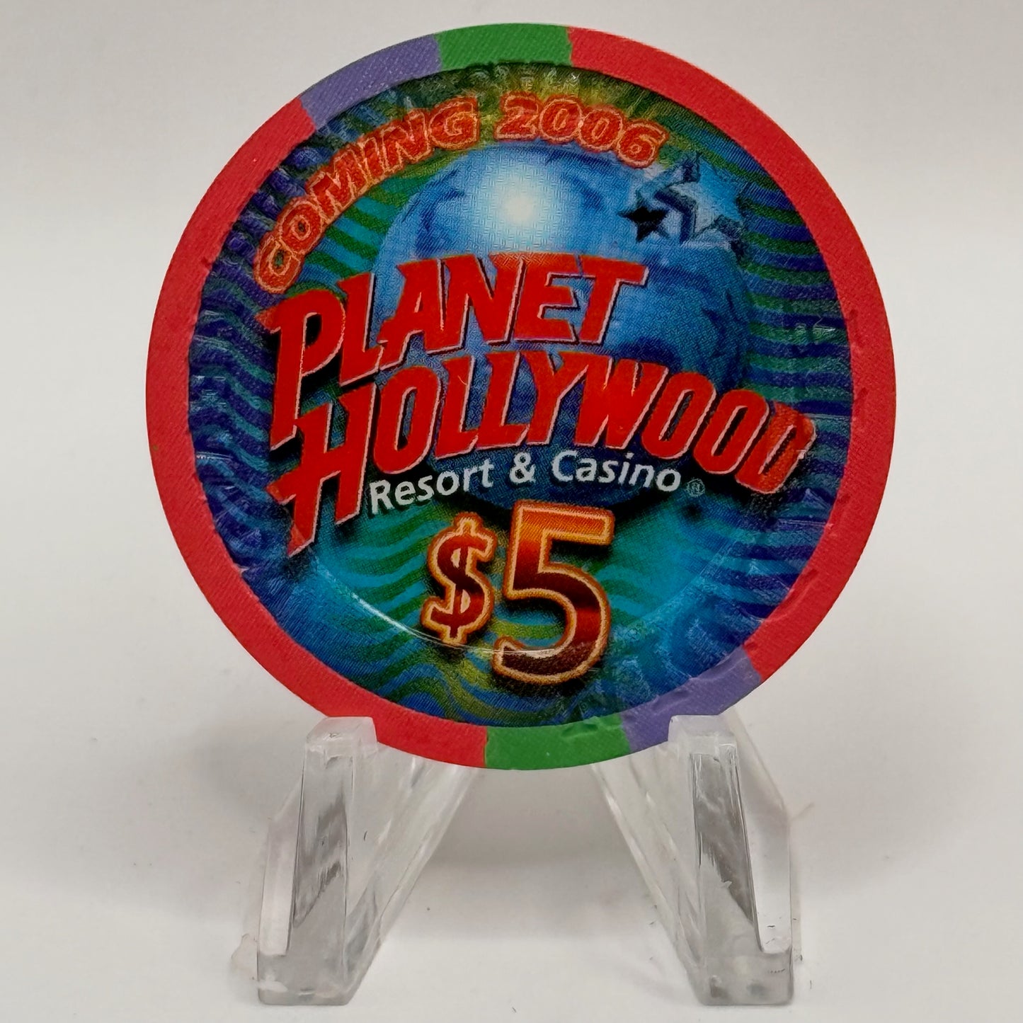 Aladdin Resort & Casino Las Vegas Nevada 2005 'Kelly Clarkson' LE $5 Casino Chip E4863