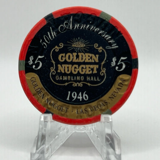 Golden Nugget Las Vegas NV 1996 LE $5 Chip N8469