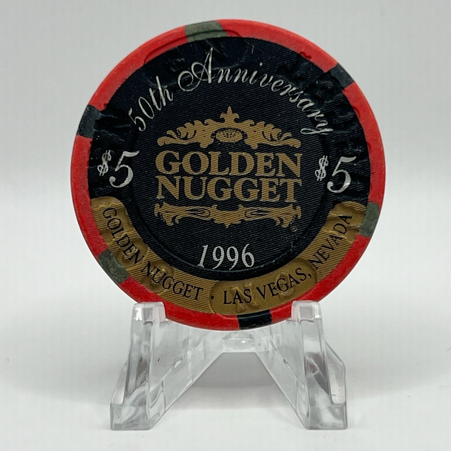 Golden Nugget Las Vegas NV 1996 LE $5 Chip N8469