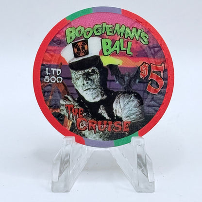 Aladdin Resort & Casino Las Vegas Nevada 2002 'Boogieman's Ball - Halloween' LE $5 Casino Chip E0013
