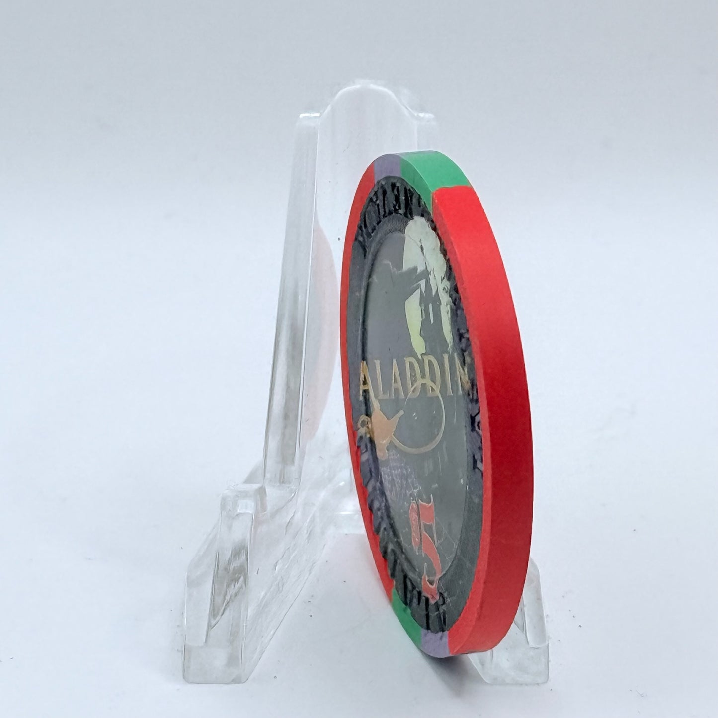 Aladdin Resort & Casino Las Vegas Nevada 2002 'Boogieman's Ball - Halloween' LE $5 Casino Chip E0013