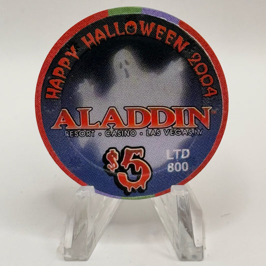 Aladdin Resort & Casino Las Vegas Nevada 2004 'Halloween' LE $5 Casino Chip E4049