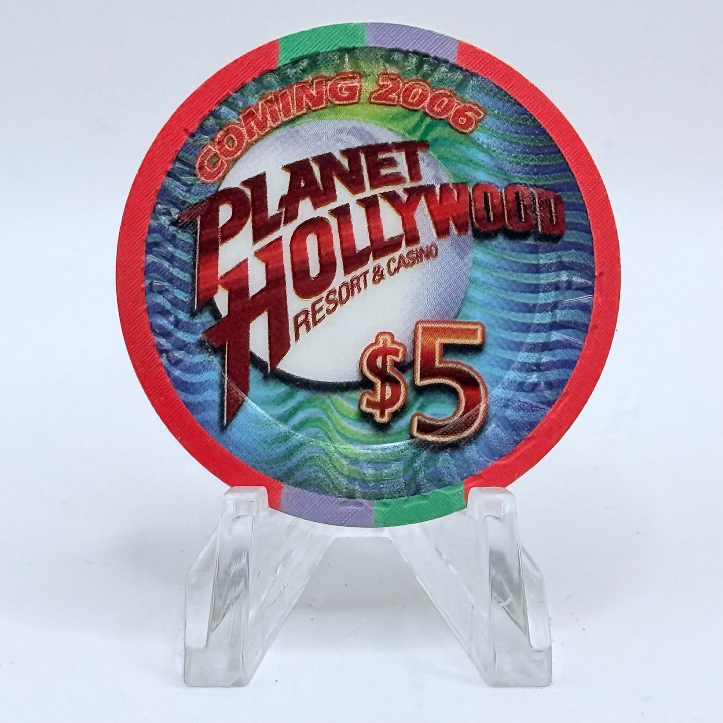 Aladdin Resort & Casino Las Vegas Nevada 2006 'The Dan Band' LE $5 Casino Chip E7733