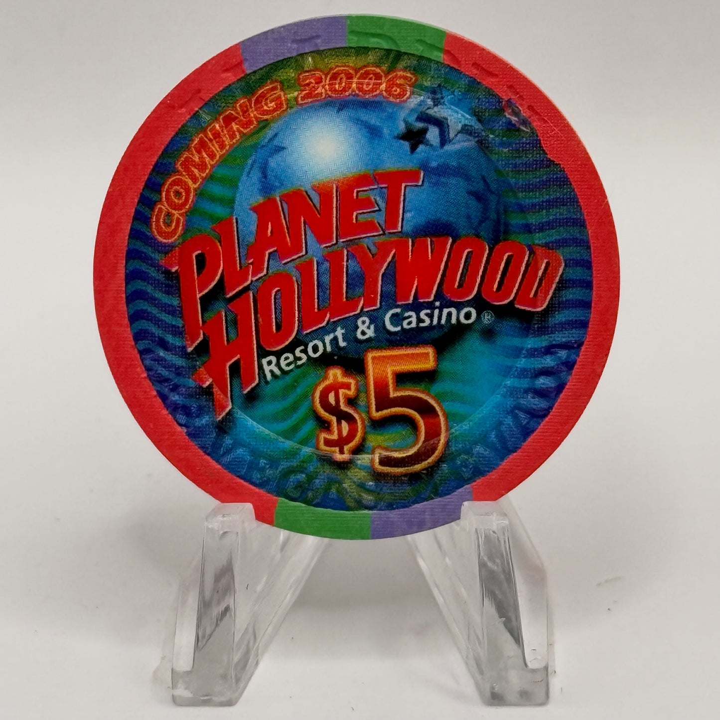 Aladdin Resort & Casino Las Vegas Nevada 2005 'Velvet Revolver' LE $5 Casino Chip E4804