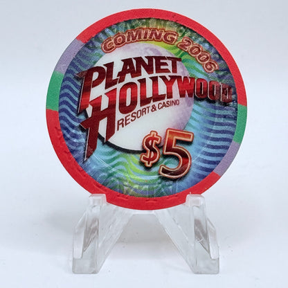 Aladdin Resort & Casino Las Vegas Nevada 2006 'Happy Birthday Sly' LE $5 Casino Chip E7737