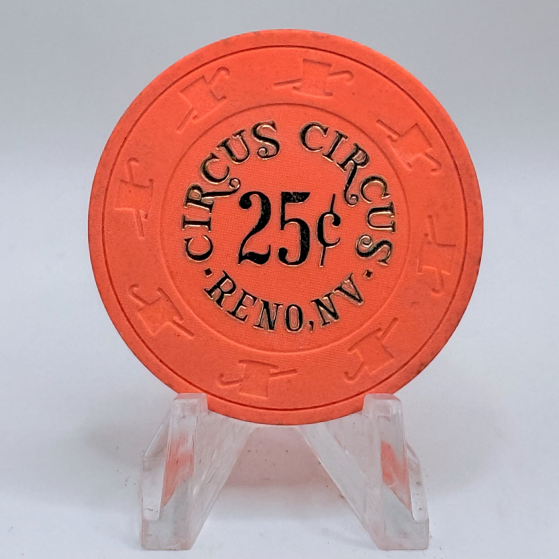 Circus Circus Reno Nevada 1990 $0.25 Casino Chip N3130