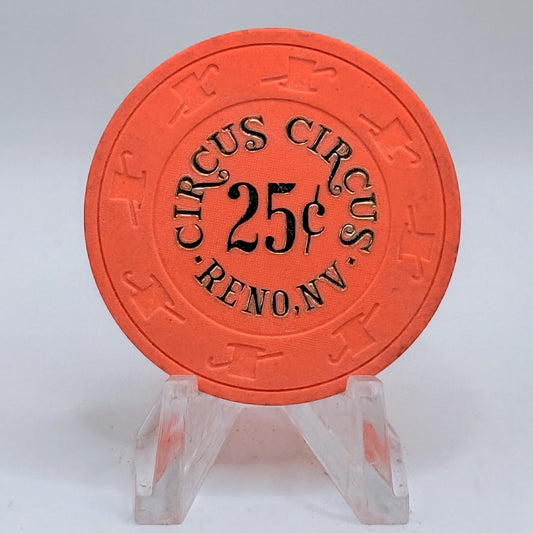 Circus Circus Reno Nevada 1990 $0.25 Casino Chip N3130
