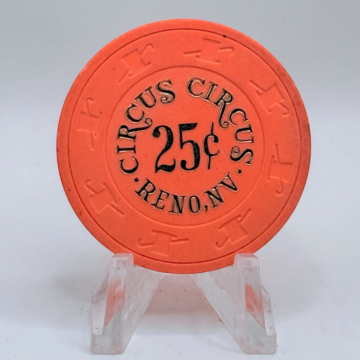 Circus Circus Reno Nevada 1990 $0.25 Casino Chip N3130