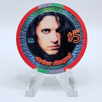 Aladdin Resort & Casino Las Vegas Nevada 2006 'Criss Angel' LE $5 Casino Chip E7736