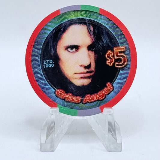 Aladdin Resort & Casino Las Vegas Nevada 2006 'Criss Angel' LE $5 Casino Chip E7736