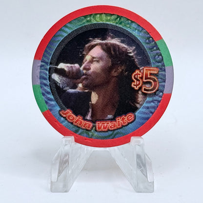 Aladdin Resort & Casino Las Vegas Nevada 2005 'John Waite' LE $5 Casino Chip E4840