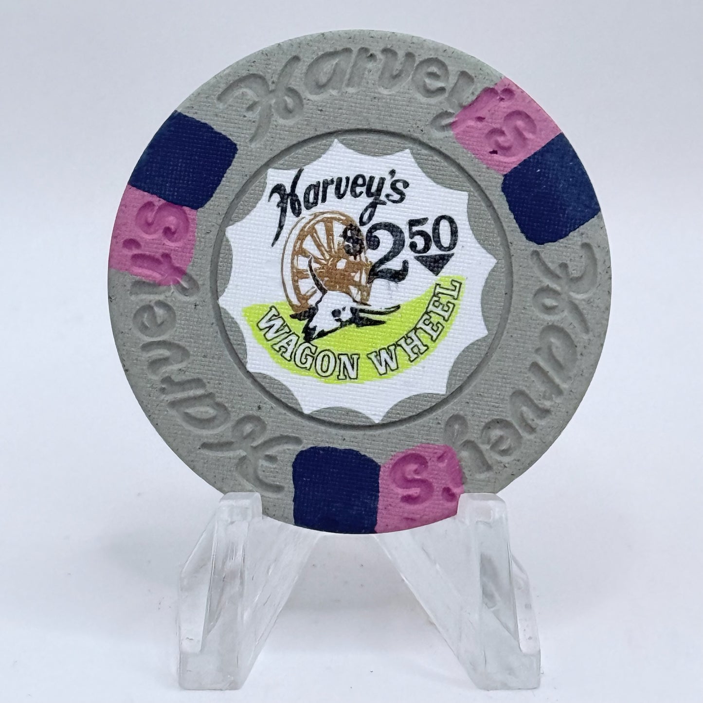 Harvey's (Wagon Wheel) Lake Tahoe Nevada 1974 $2.50 Casino Chip N6781