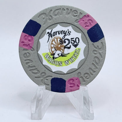 Harvey's (Wagon Wheel) Lake Tahoe Nevada 1974 $2.50 Casino Chip N6781