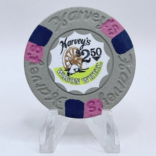 Harvey's (Wagon Wheel) Lake Tahoe Nevada 1974 $2.50 Casino Chip N6781