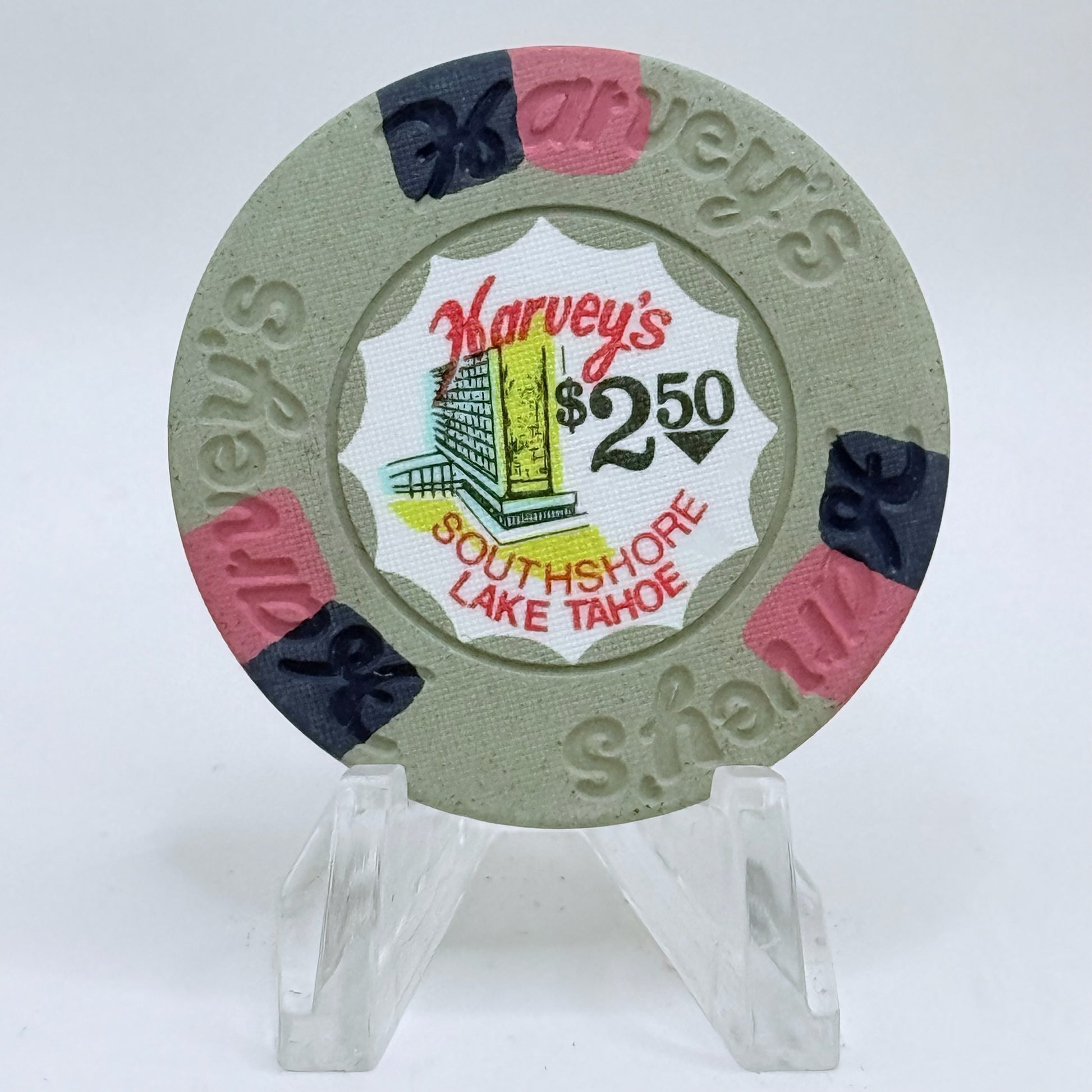 Harvey's (Wagon Wheel) Lake Tahoe Nevada 1974 $2.50 Casino Chip N6781