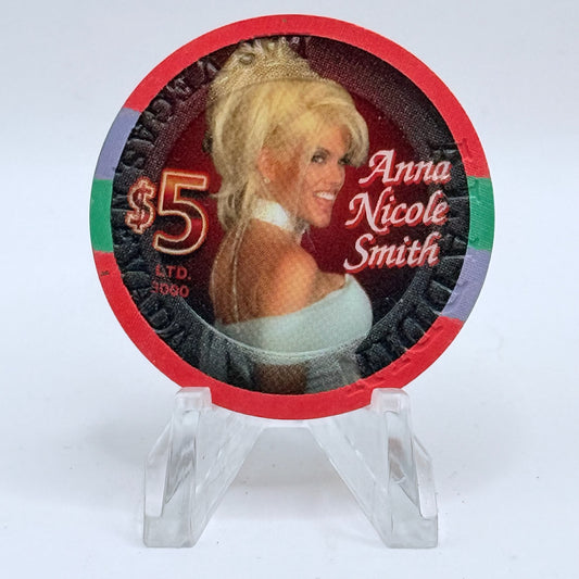 Aladdin Resort & Casino Las Vegas Nevada 2005 'Anna Nicole Smith' LE $5 Casino Chip E4547
