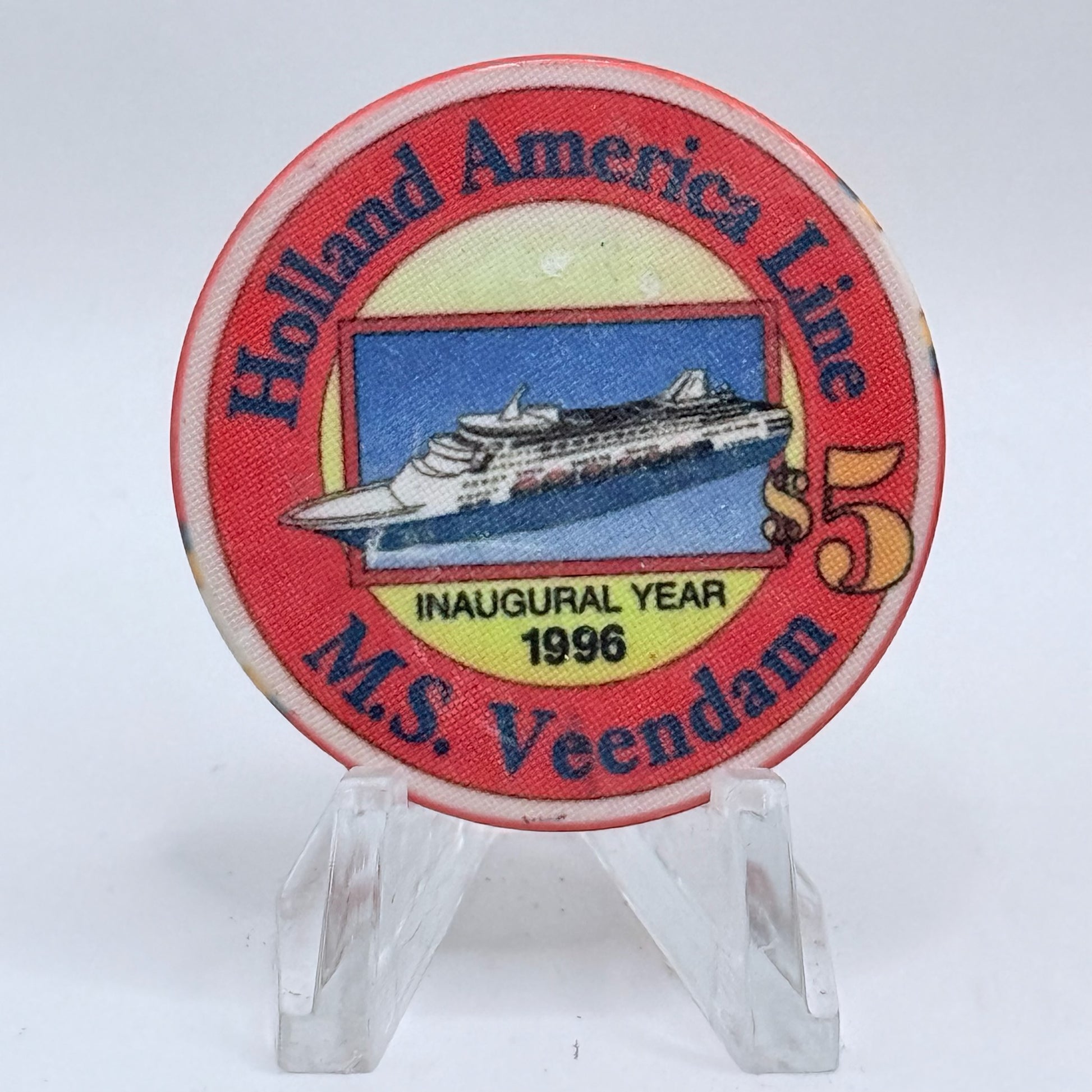 ms Veendam 1996 LE $5 Casino Chip