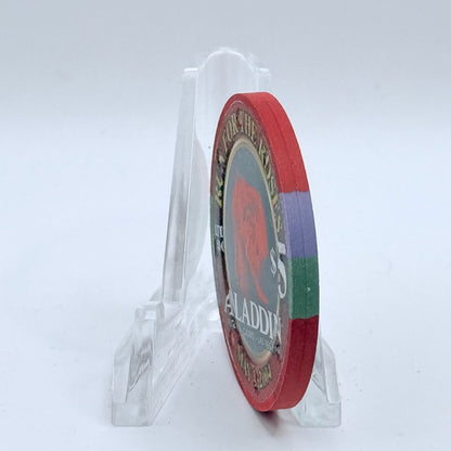 Aladdin Resort & Casino Las Vegas Nevada 2004 'Run For The Roses' LE $5 Casino Chip E3238