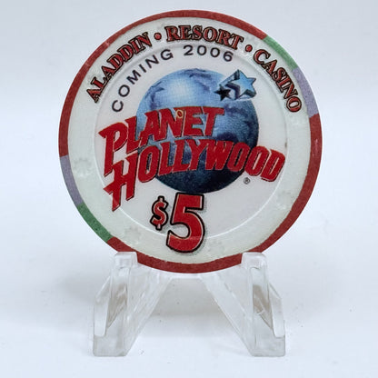 Aladdin Resort & Casino Las Vegas Nevada 2004 'Lionel Richie' LE $5 Casino Chip E4718