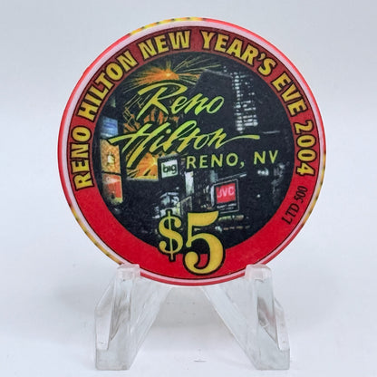 Hilton Resort Reno Nevada 2004 LE $5 Casino Chip E6752