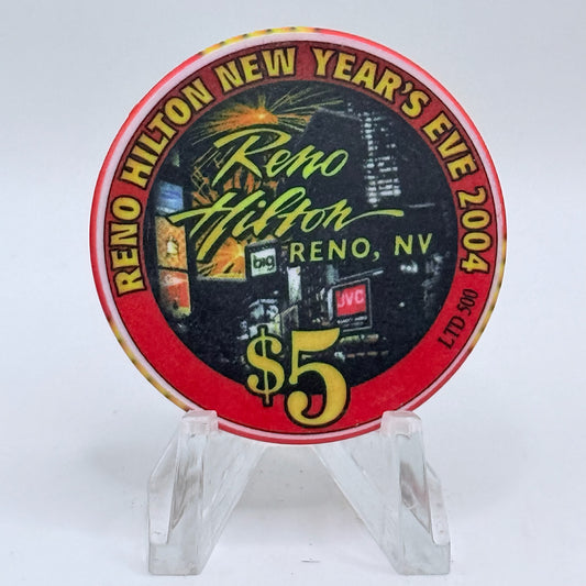 Hilton Resort Reno Nevada 2004 LE $5 Casino Chip E6752