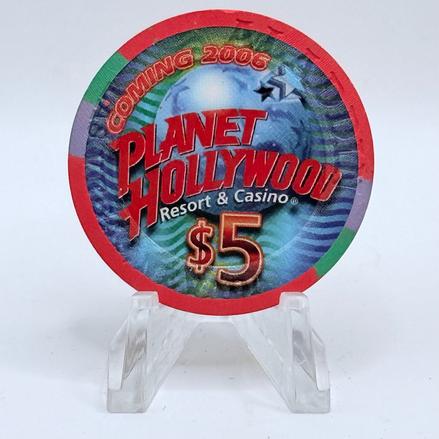 Aladdin Resort & Casino Las Vegas Nevada 2005 'Charlie Murphy' LE $5 Casino Chip E4413