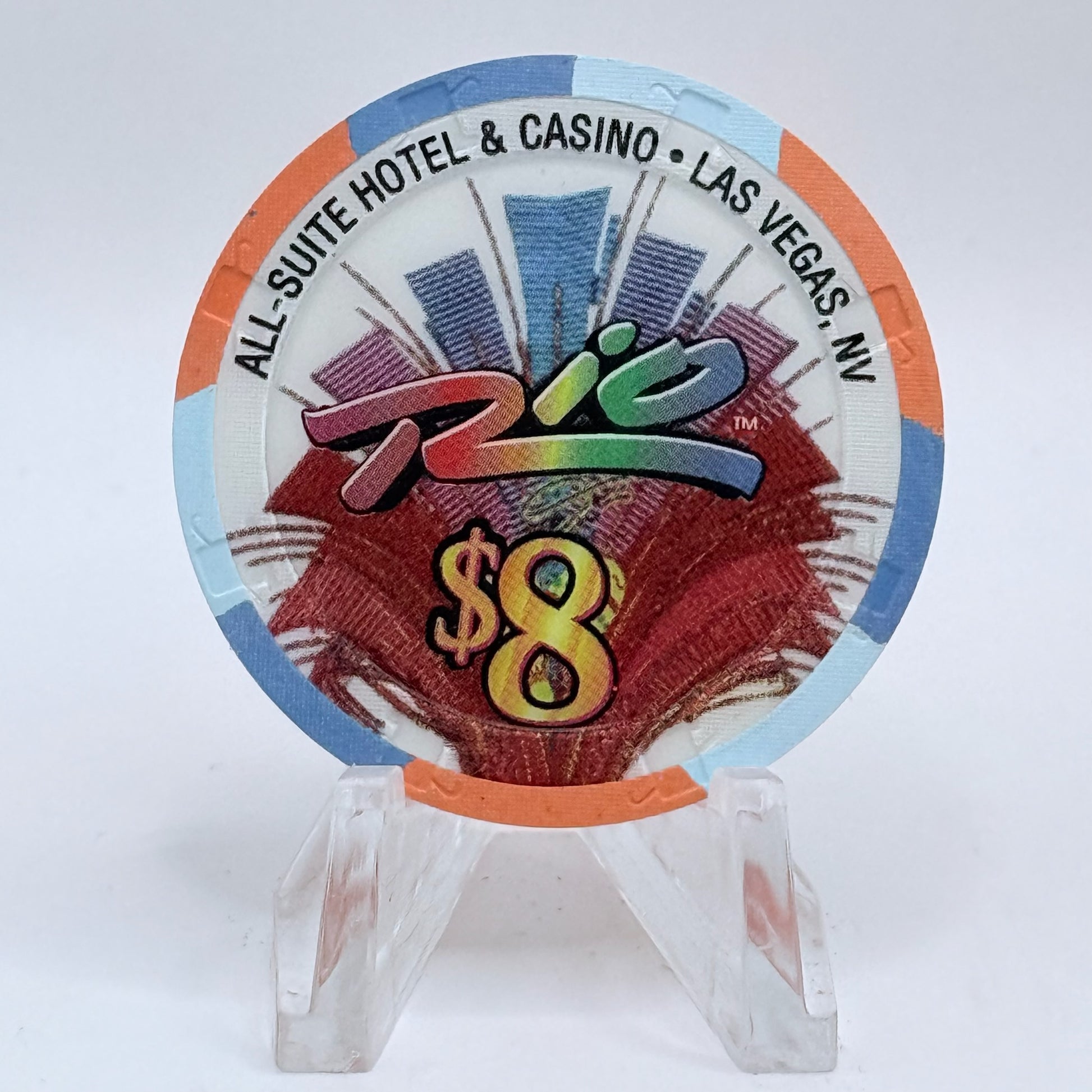 Rio Las Vegas Nevada 2007 'Year Of The Pig' LE $8 Casino Chip E8282
