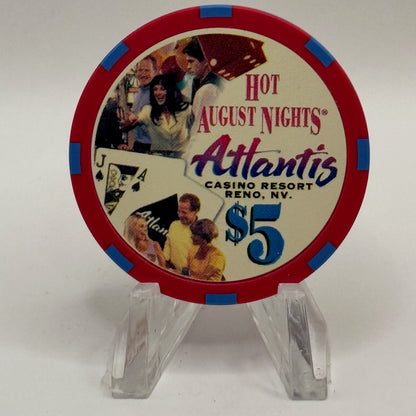 Atlantis Reno Nevada 2000 'Hot August Nights - Cruise of Champions' LE $5 Casino Chip V6290