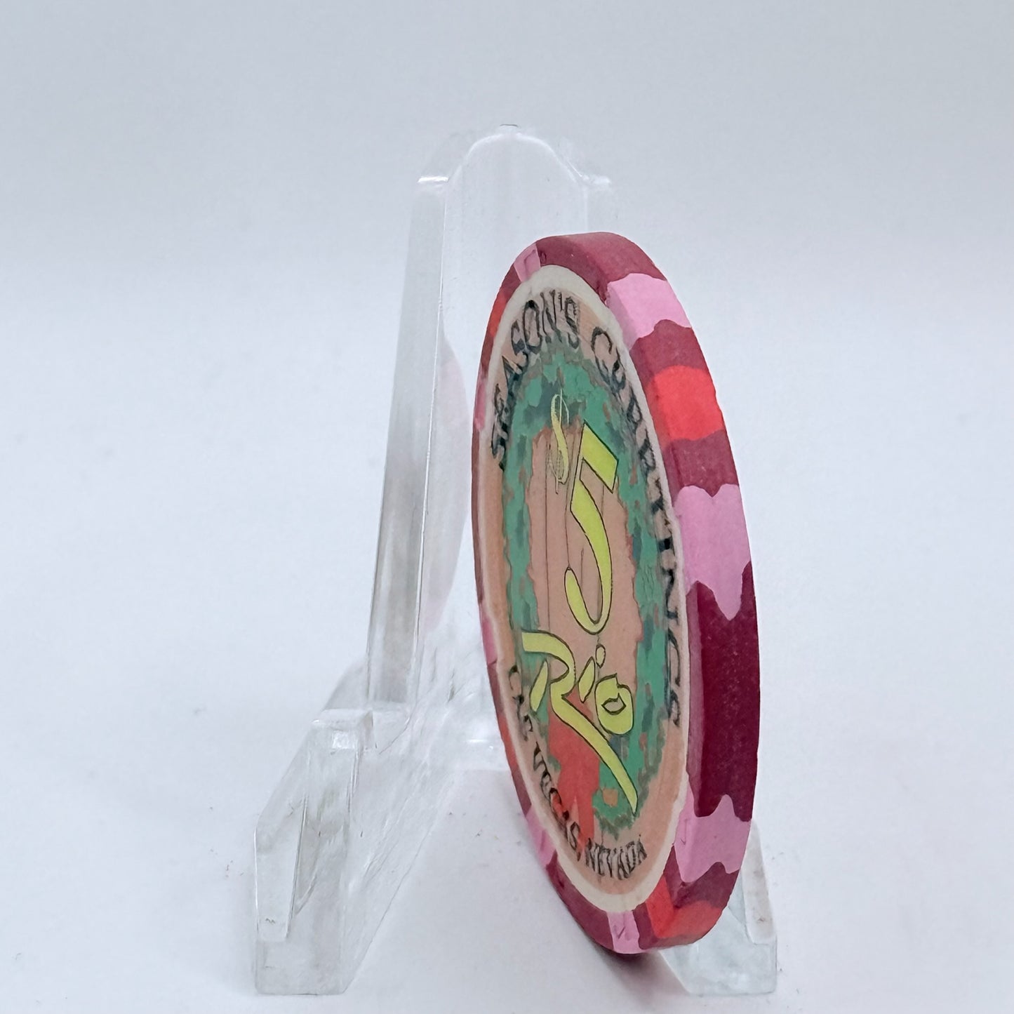 Rio Las Vegas Nevada 2003 'Turtle Doves' Series 4 LE $5 Casino Chip E2314
