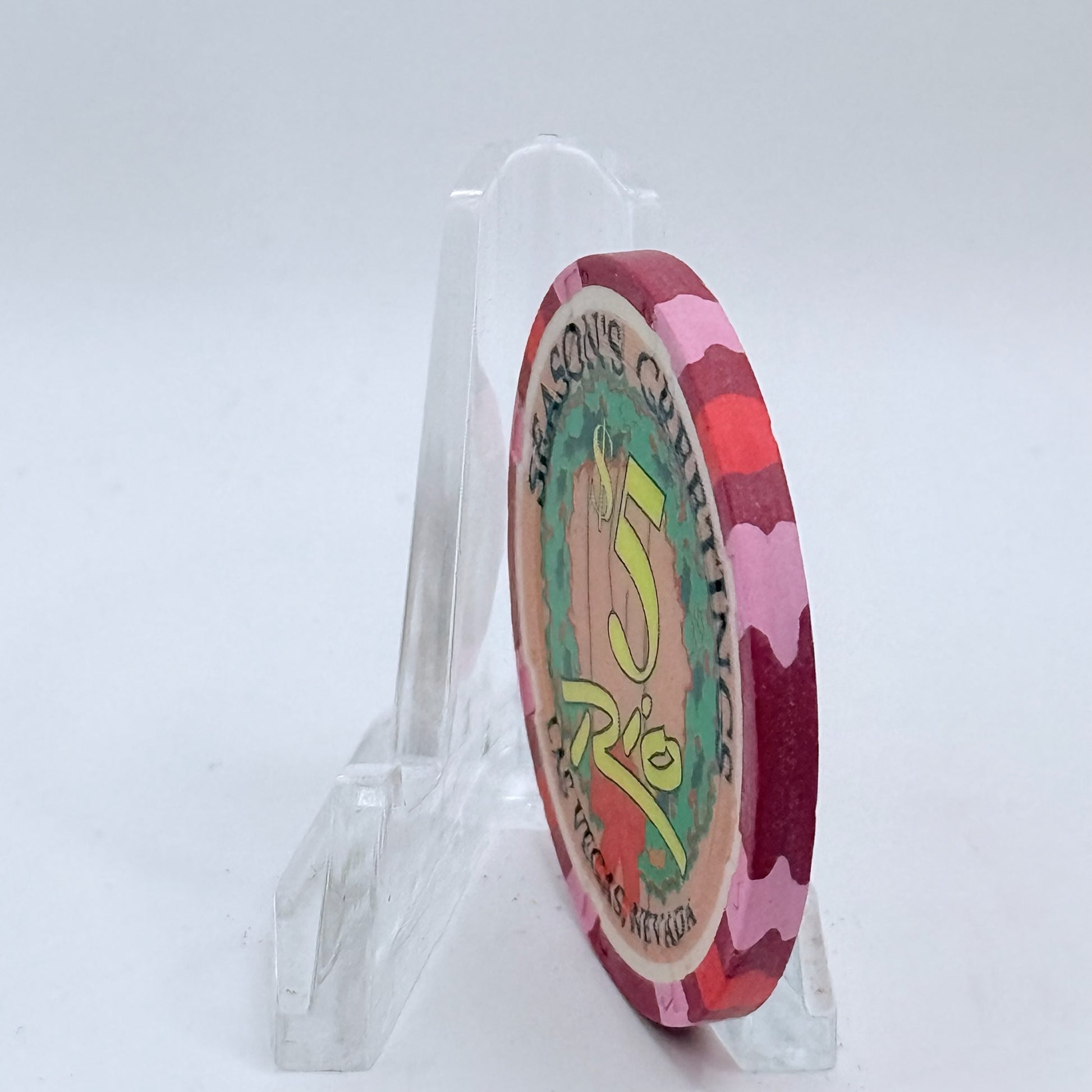Rio Las Vegas Nevada 2003 'Turtle Doves' Series 4 LE $5 Casino Chip E2314