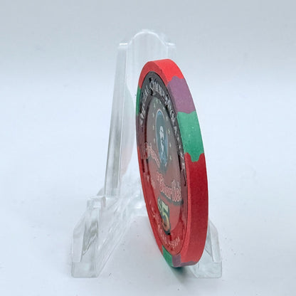 Arizona Charlie's Decatur (West) Las Vegas Nevada 1996 'Cleveland Hall Of Fame Reunion, Lou Groza' LE $5 Casino Chip N7948