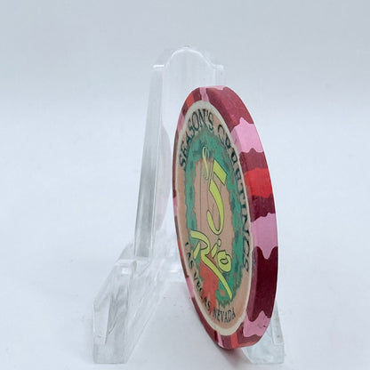 Rio Las Vegas Nevada 2003 'Four Calling Birds' Series 4 LE $5 Casino Chip E2306
