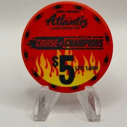 Atlantis Reno Nevada 2016 'Hot August Nights, Cruise Of Champions' LE $5 Casino Chip